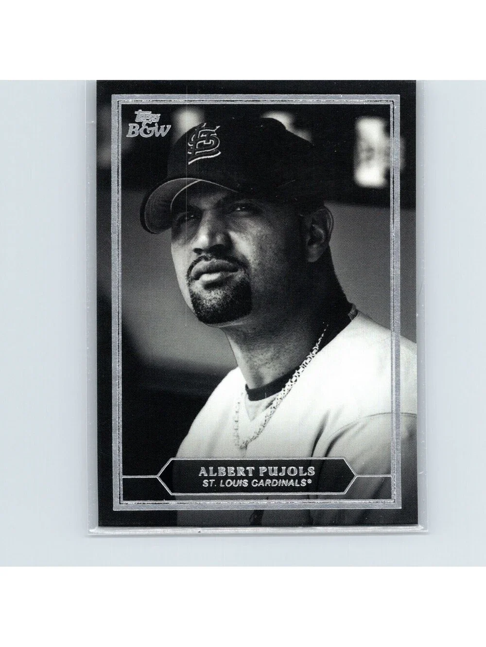 2025 Topps Black & White Baseball - Albert Pujols PP7 - Prized Portrait